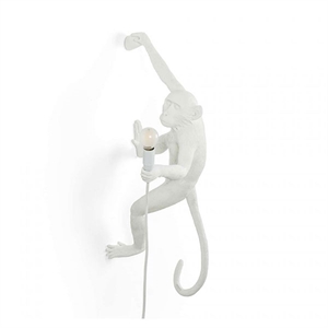 Seletti Monkey Hanging Right Weiß Außen