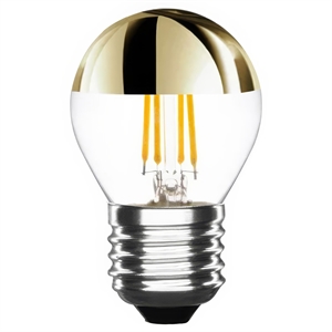 E3light Laes LED 4W E27 350lm Oben Verspiegelt Gold